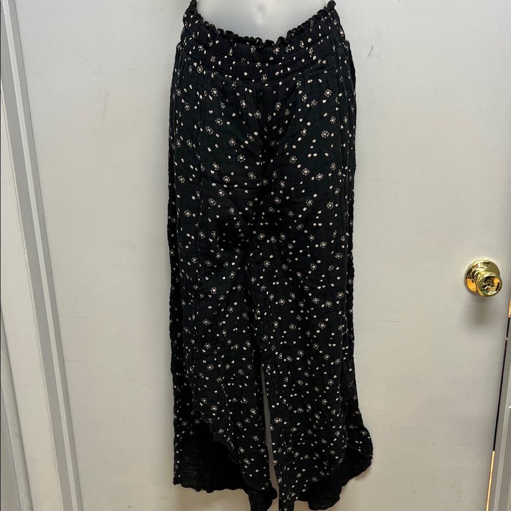 Out From Under Floral Wide Leg Pants Boho Gauze Lounge Pants Size L